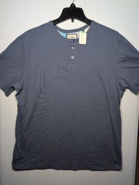 Soul Star Mt. Harper Silicon Wash Henley T-shirt Men's Size M Casual Cotton